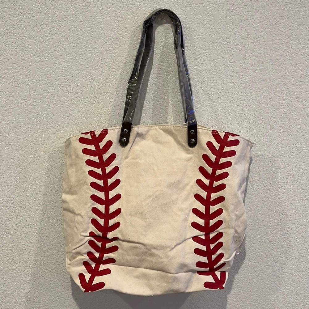 baseball tote bag NWT